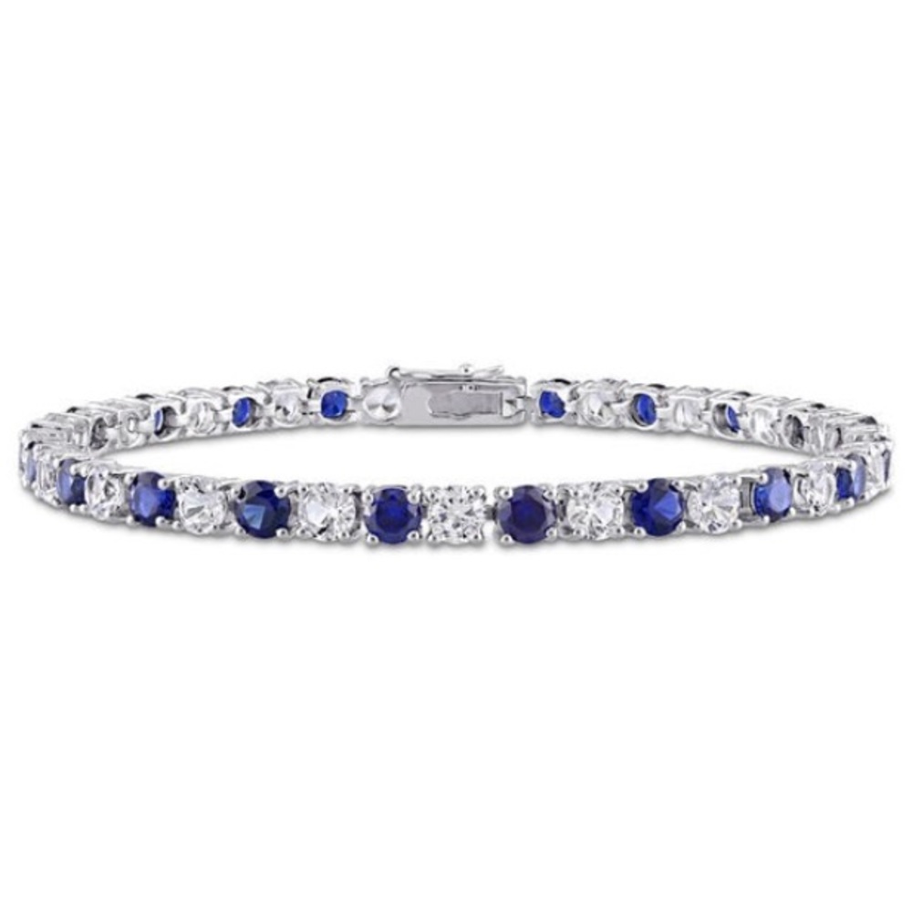 💎 NWOT Zales sapphire, sterling silver bracelet